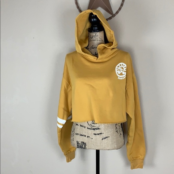 Free People Cropped Hoodie (Size Small)🧡 - Picture 7 of 8